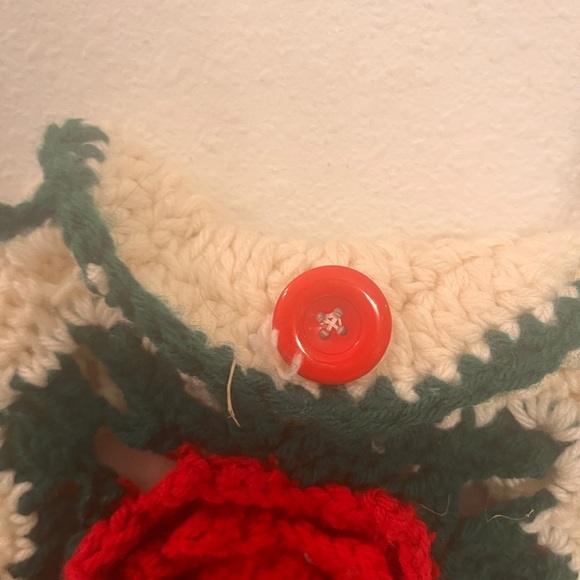Hand Made Crochet Rose Pendant purse - Picture 6 of 12